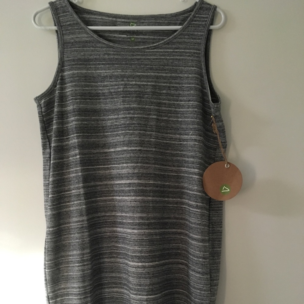 DAKINI grey summer casual tank dress, NEW, active - Picture 3 of 5